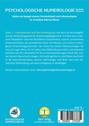 Buch Cover Numerologie Band 2 Backcover NEU