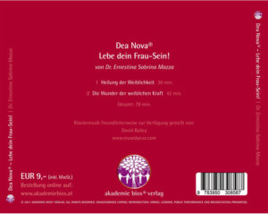 CD: Dea Nova - Lebe dein Frau sein! - Rückseite